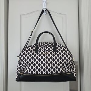 Vera Bradley Black and White Dome Travel Bag
